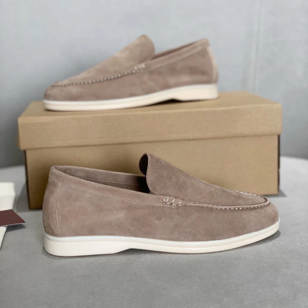Vintém d'Ouro - Mocassins de camurça elegantes
