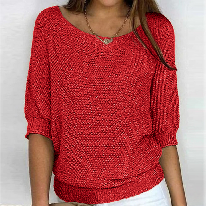 Vintém d'Ouro - Camisola elegante de malha entrançada