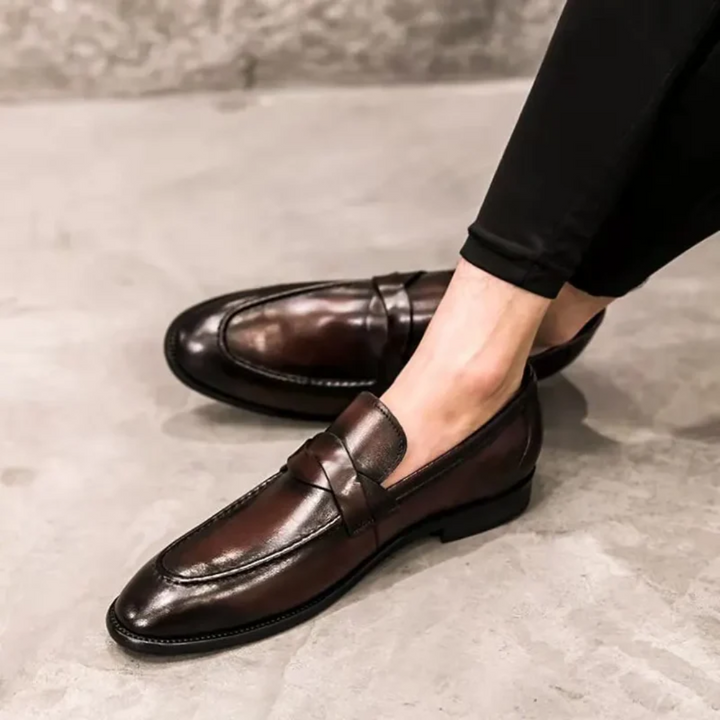 Vintém d'Ouro - Mocassins de couro elegantes