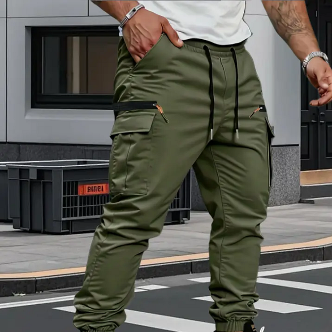 Vintém d'Ouro - Calça Jogger Utilitária Stretch