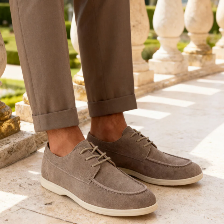 Vintém d'Ouro - Sapatos elegantes de camurça