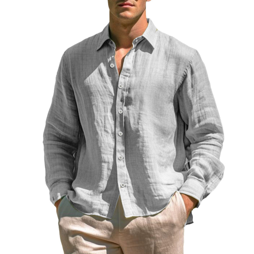 Vintém d'Ouro - Camisa casual de linho