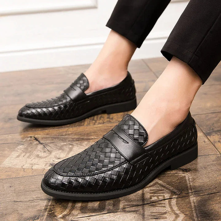 Vintém d'Ouro - Mocassins elegantes em tecido