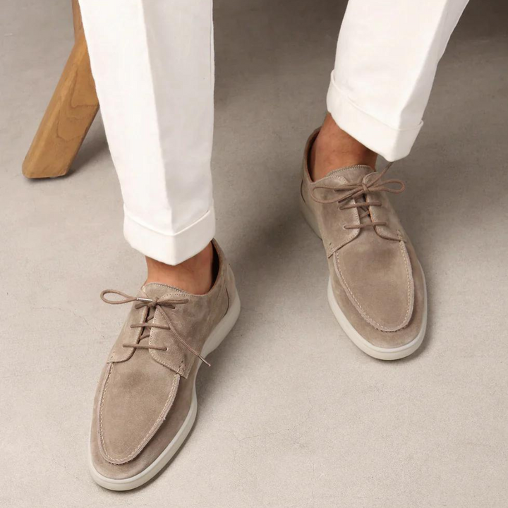 Vintém d'Ouro - Sapatos de camurça para negócios