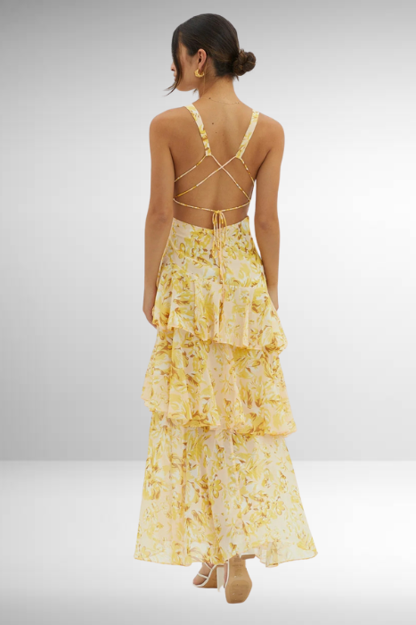Vintém d'Ouro - Vestido Maxi Elegante
