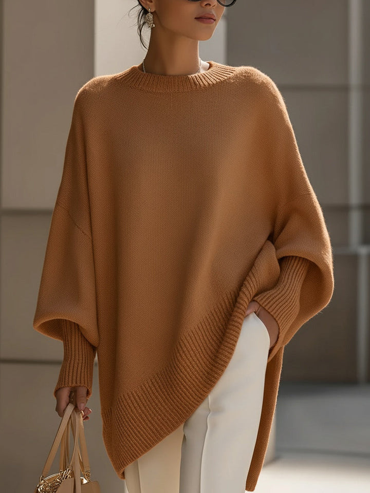 Vintém d'Ouro - Suéter poncho oversized