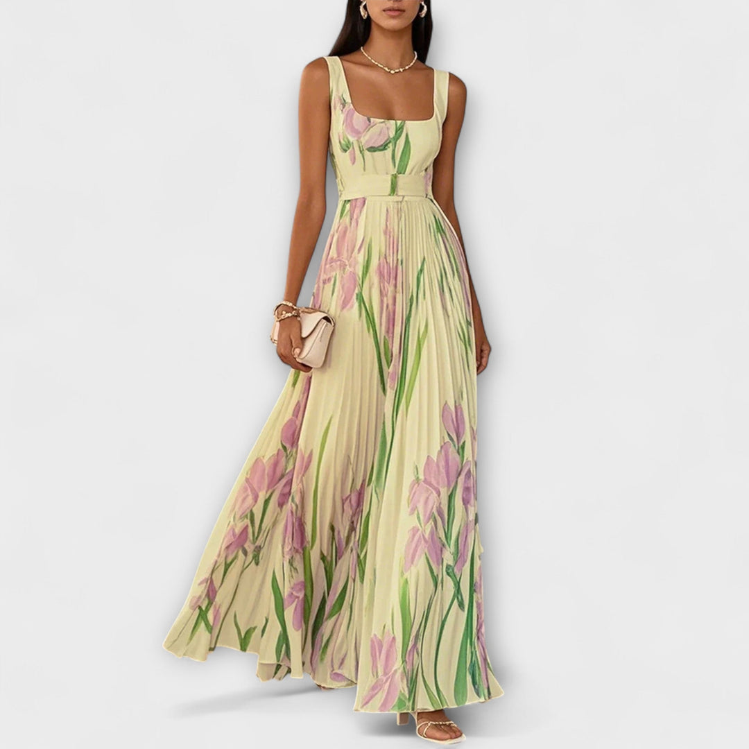Vintém d'Ouro - Vestido Maxi em Chiffon