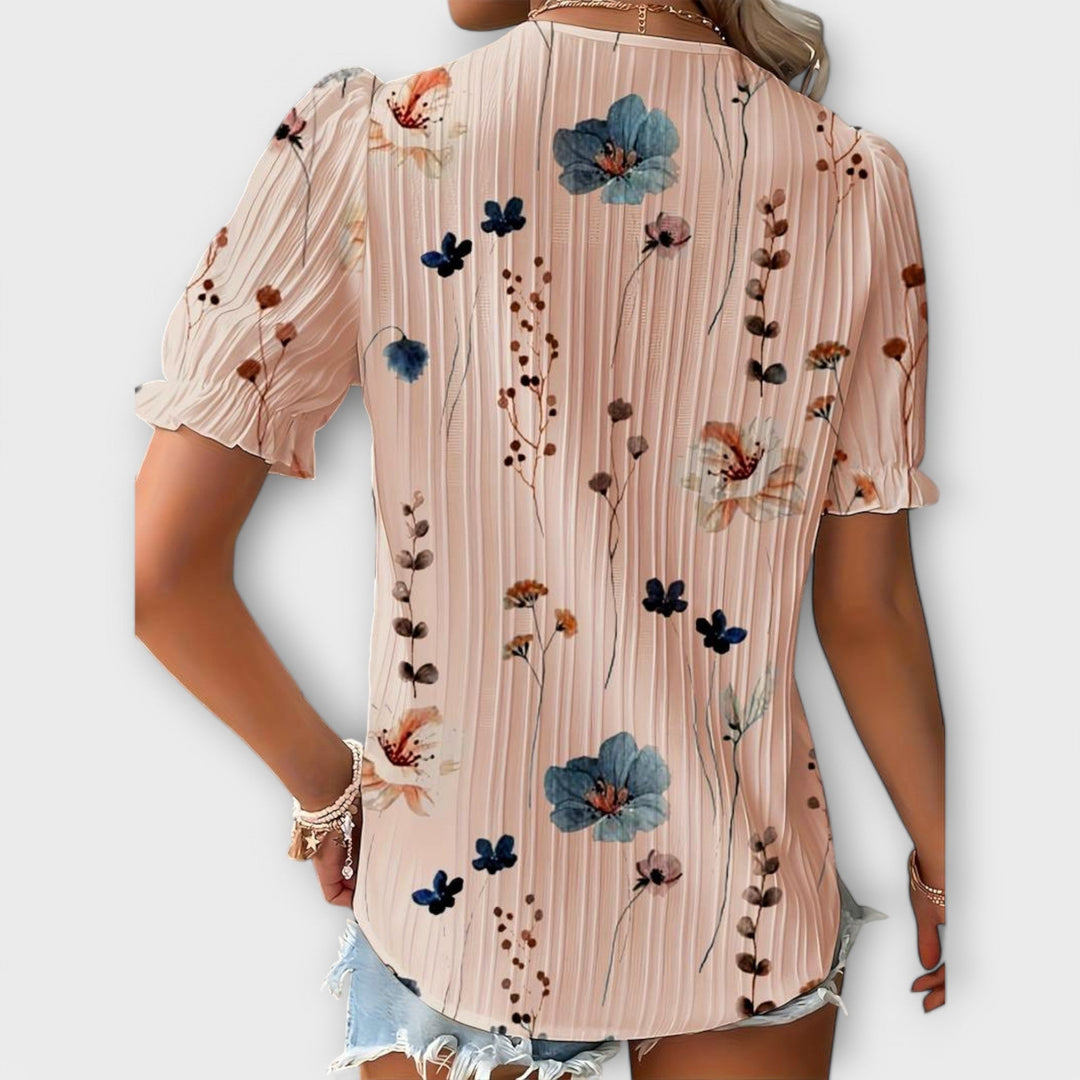 Vintém d'Ouro - Blusa com decote em V