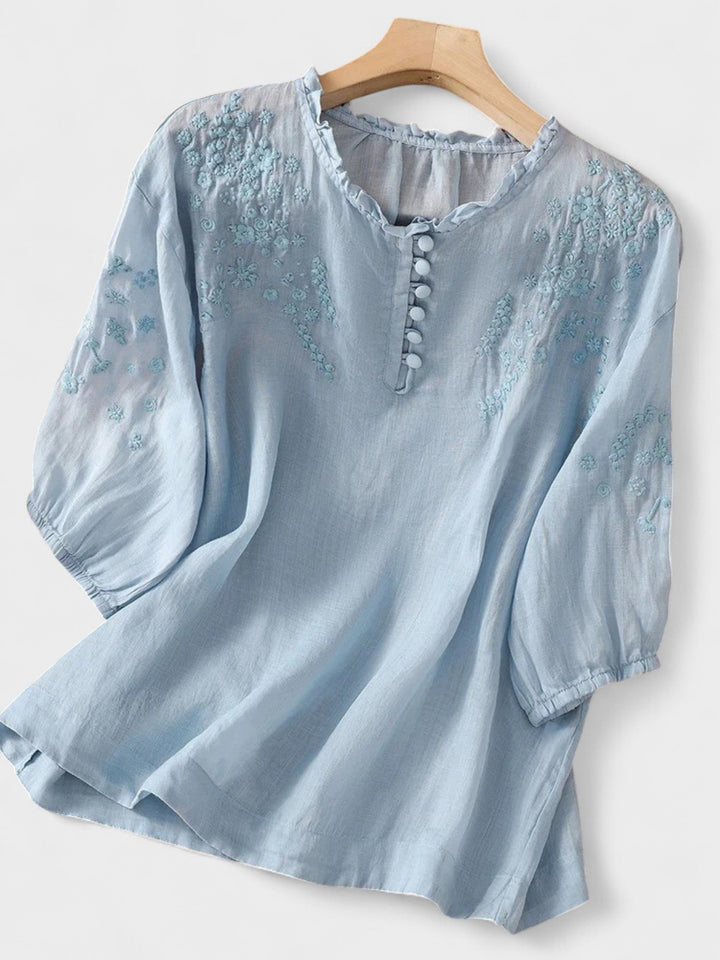Vintém d'Ouro - Blusa de Algodão e Linho