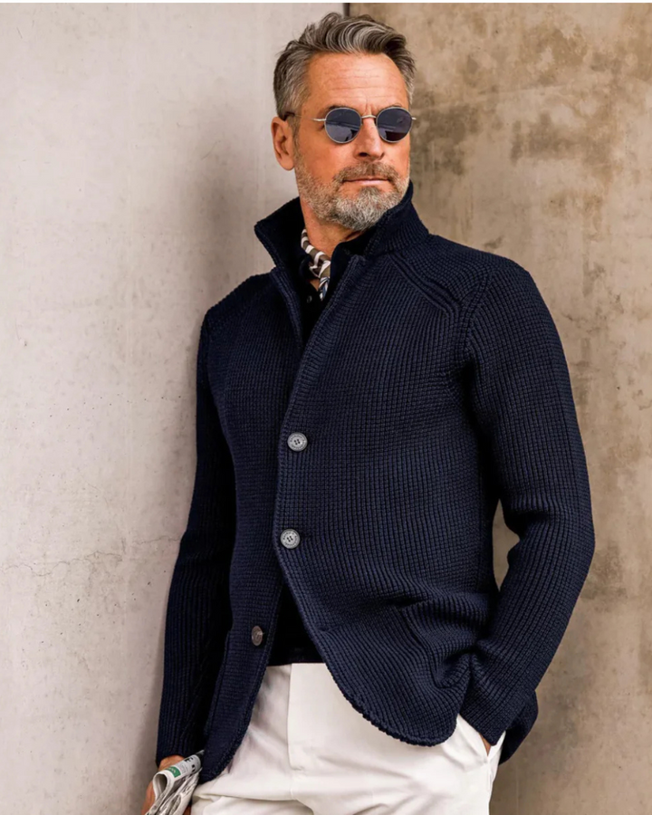 Vintém d'Ouro - Cardigan de Malha Premium