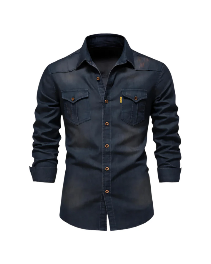 Vintém d'Ouro - Camisa de jeans