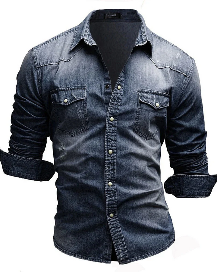 Vintém d'Ouro - Camisa de jeans