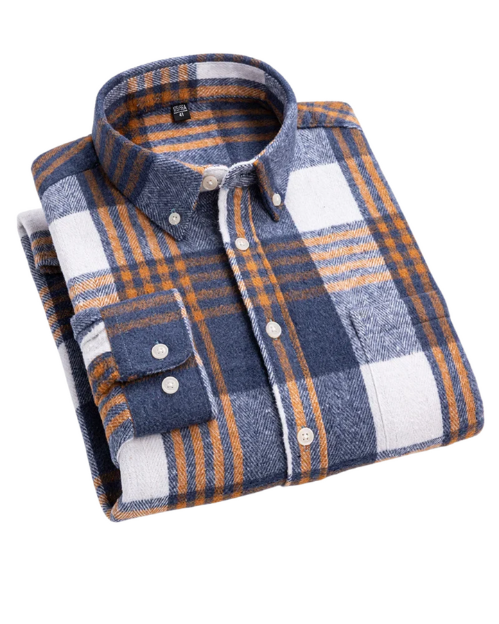 Vintém d'Ouro - Camisa xadrez de algodão