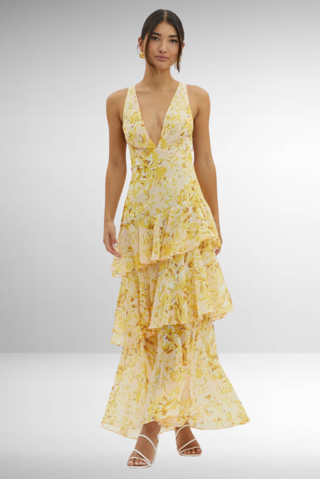 Vintém d'Ouro - Vestido Longo Elegante