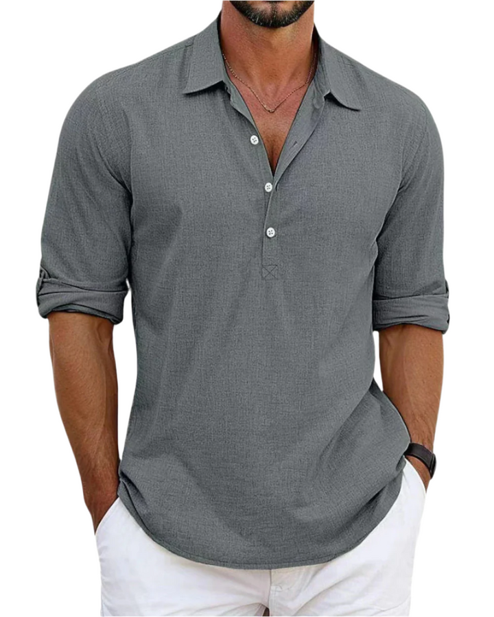 Vintém d'Ouro - Camisa de linho premium