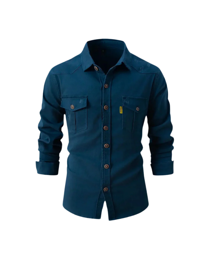 Vintém d'Ouro - Camisa de ganga casual