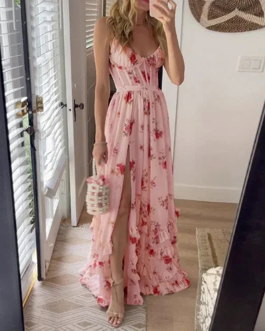 Vintém d'Ouro - Vestido midi floral