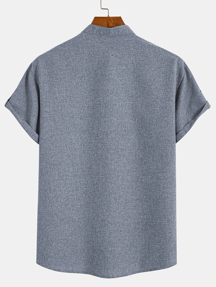 Vintém d'Ouro - Camisa Elegante com Colarinho Moderno