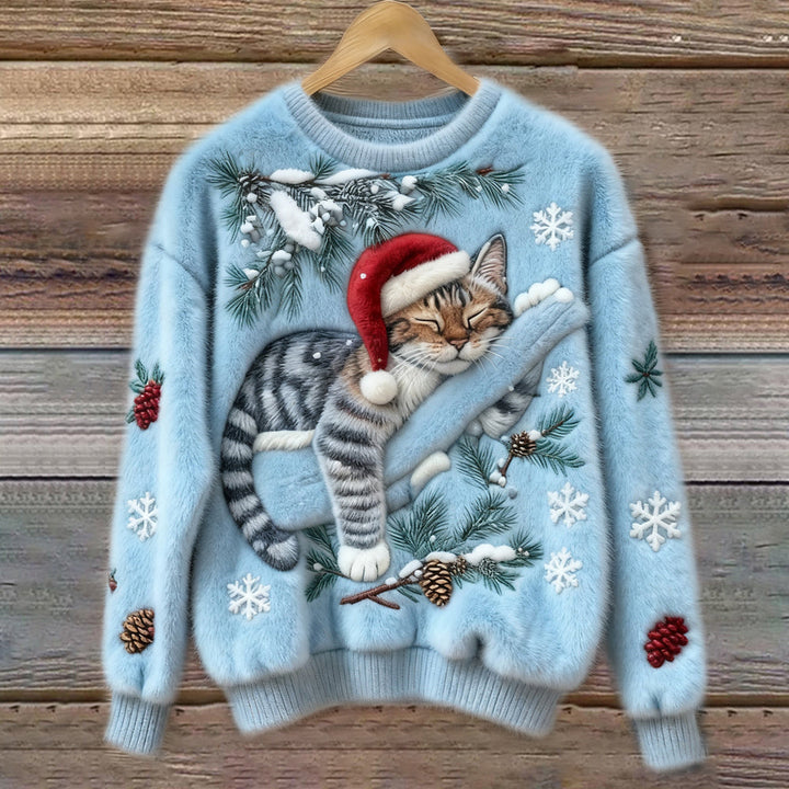 Vintém d'Ouro - Pulôver de Natal para Gatos™