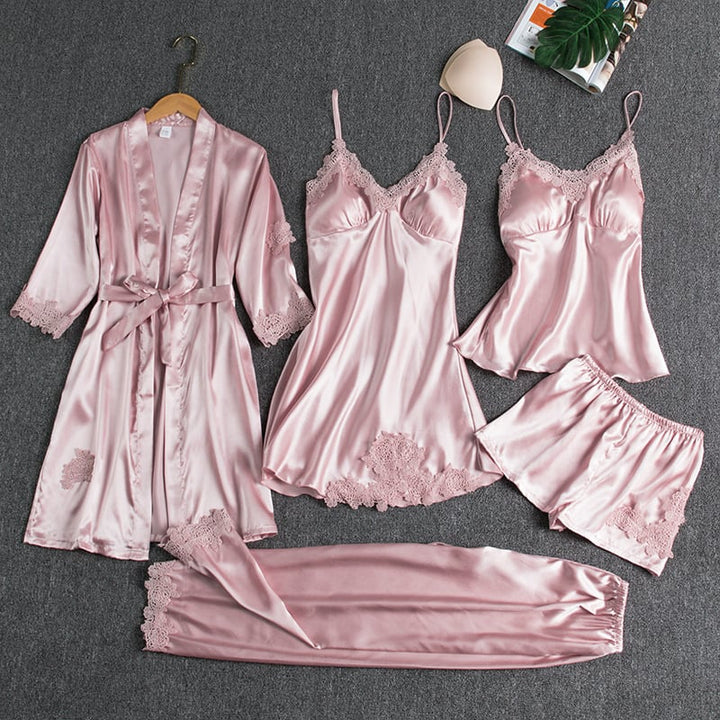 Vintém d'Ouro - Conjunto de Pijamas de 5 Peças