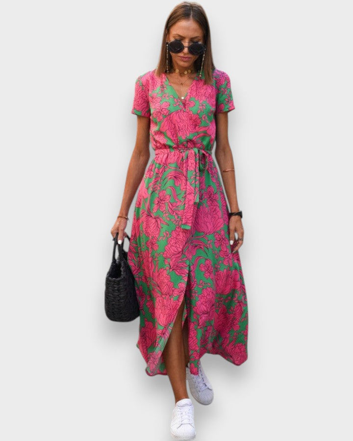 Vintém d'Ouro - Vestido Midi Floral