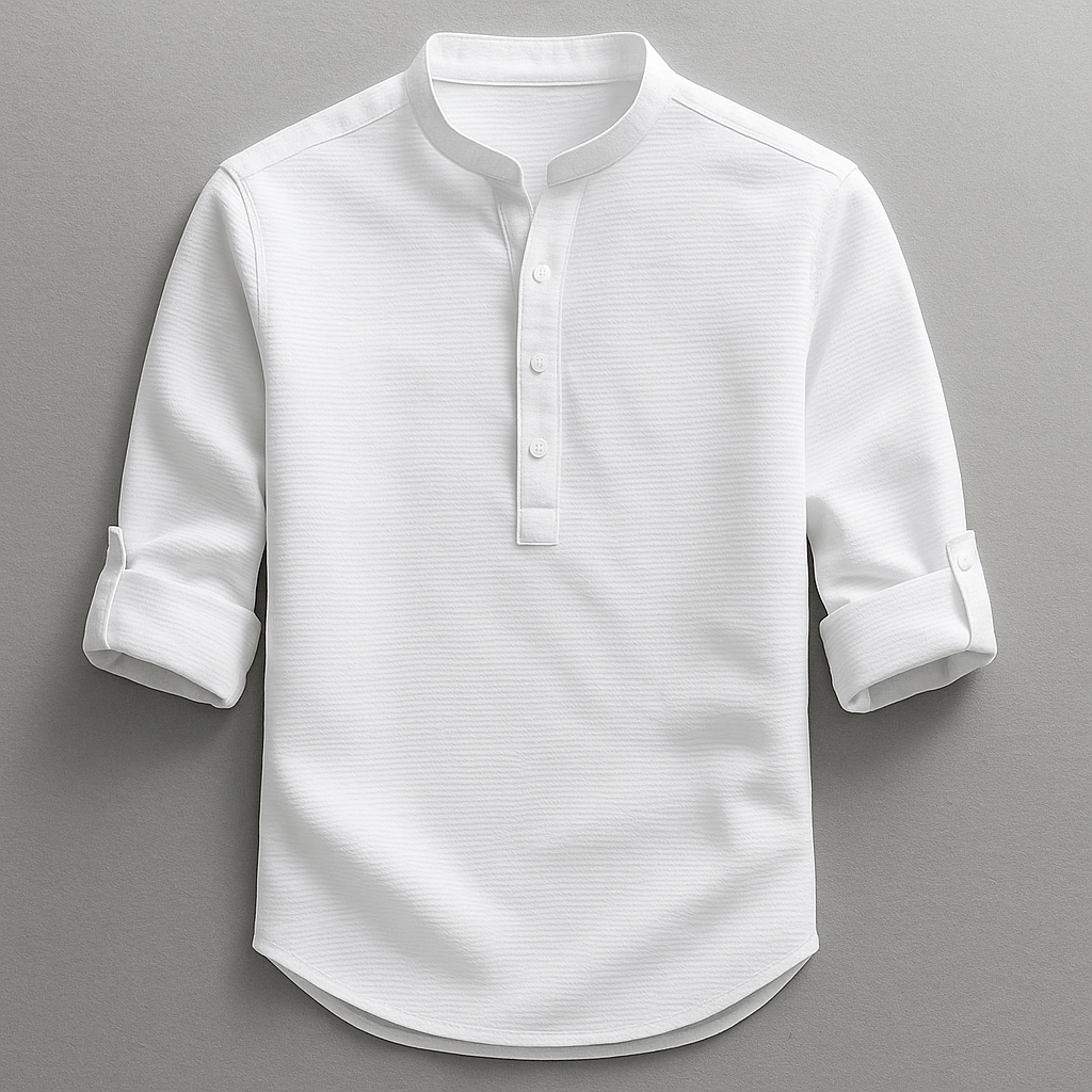 Vintém d'Ouro - Polo Henley Casual