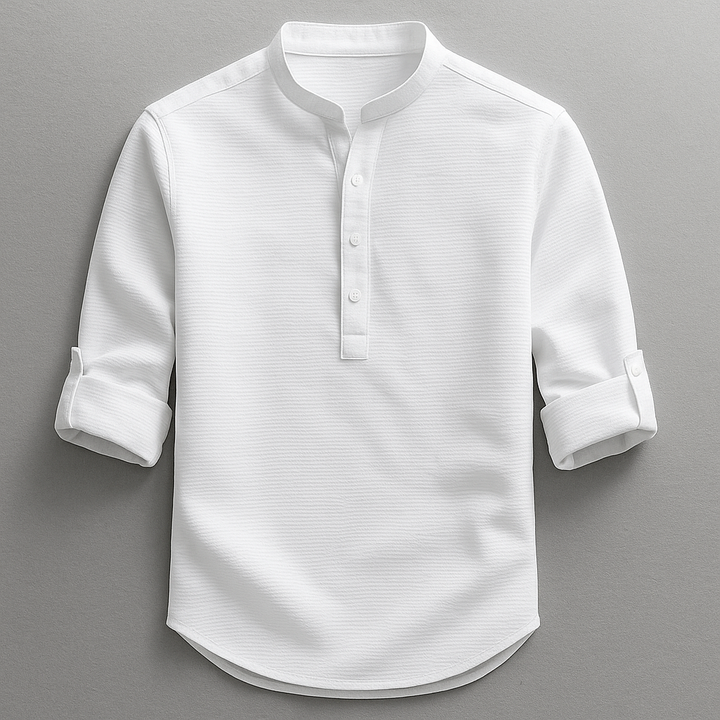 Vintém d'Ouro - Polo Henley Casual