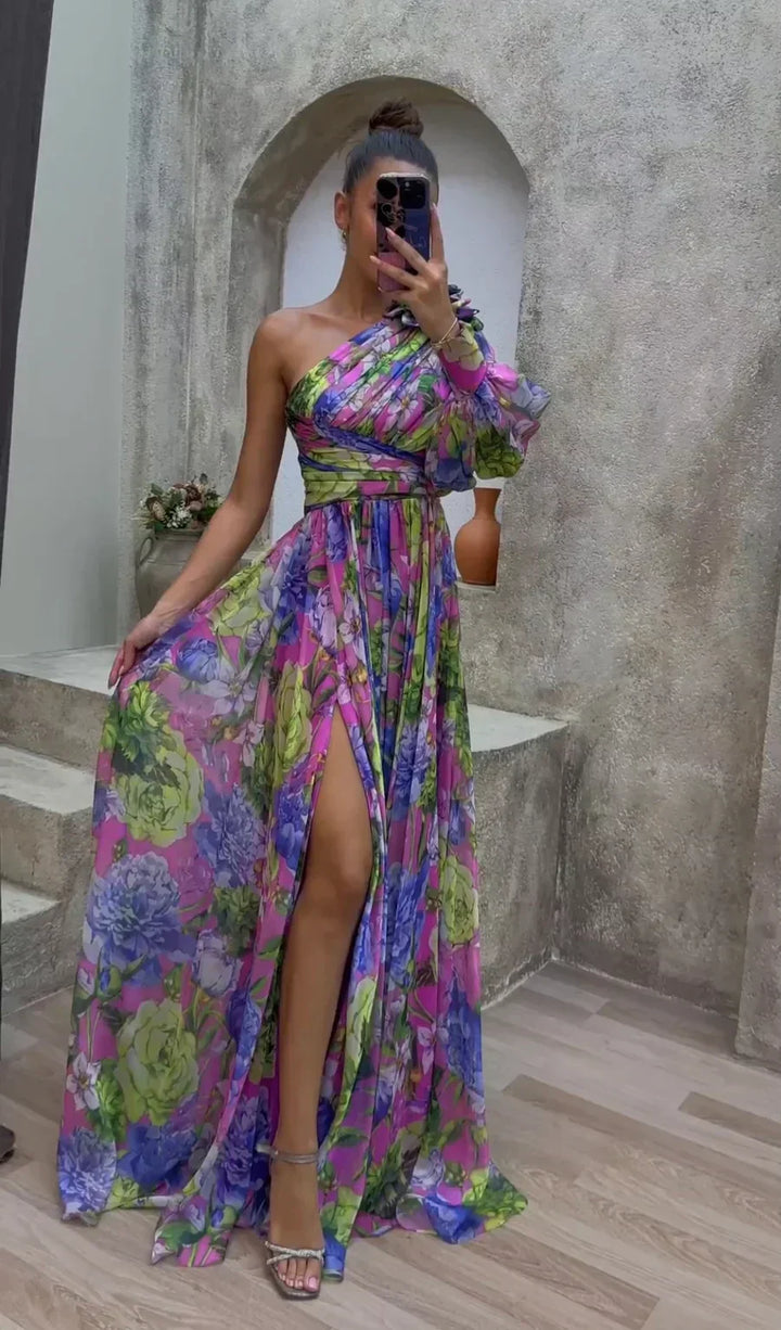 Vintém d'Ouro - Vestido Elegante e Fluido
