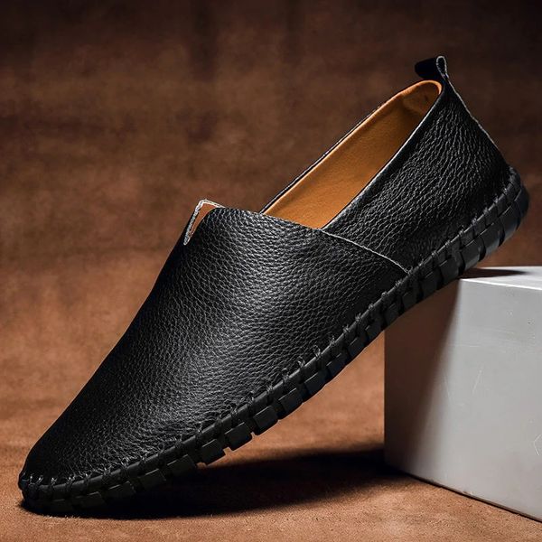 Vintém d'Ouro - Mocassins de couro cosidos à mão