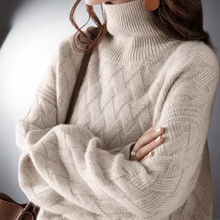 Vintém d'Ouro - Suéter oversized de cashmere de alta qualidade