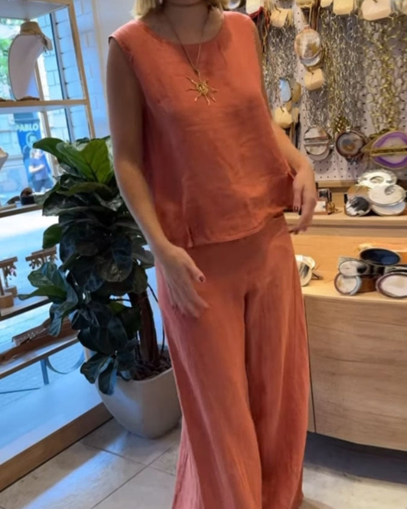 Vintém d'Ouro - Conjunto boho de duas peças