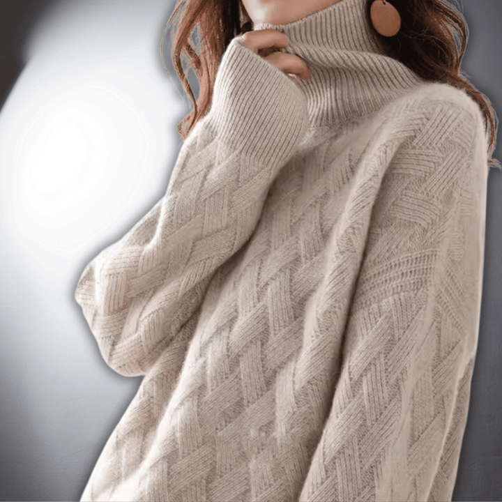 Vintém d'Ouro - Suéter oversized de cashmere de alta qualidade