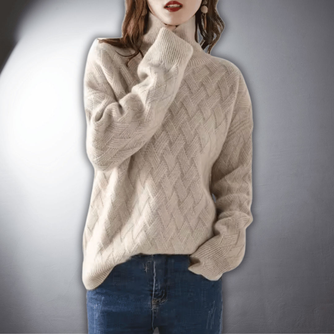 Vintém d'Ouro - Suéter oversized de cashmere de alta qualidade
