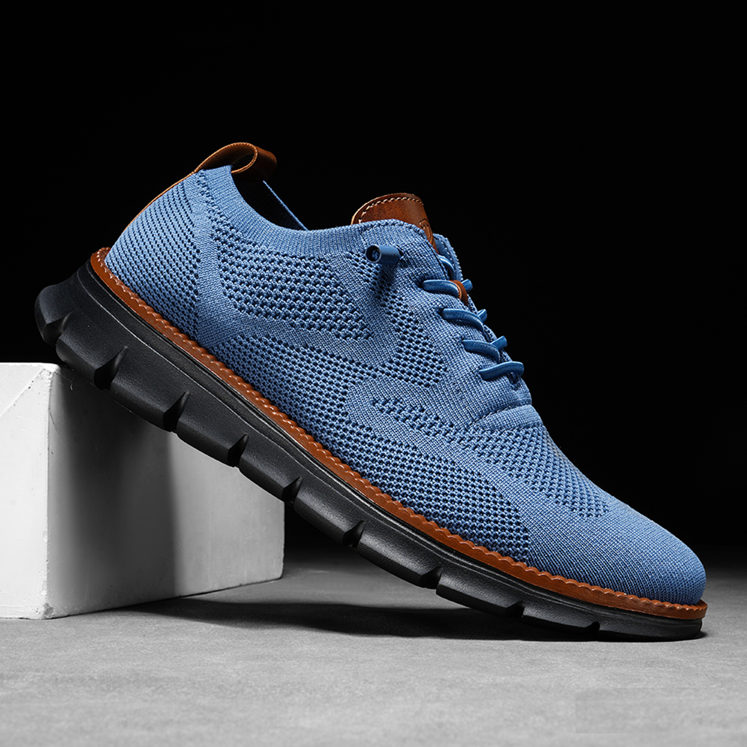Vintém d'Ouro - Sapatos Ultra-Confortáveis Respiráveis Azul-Preto