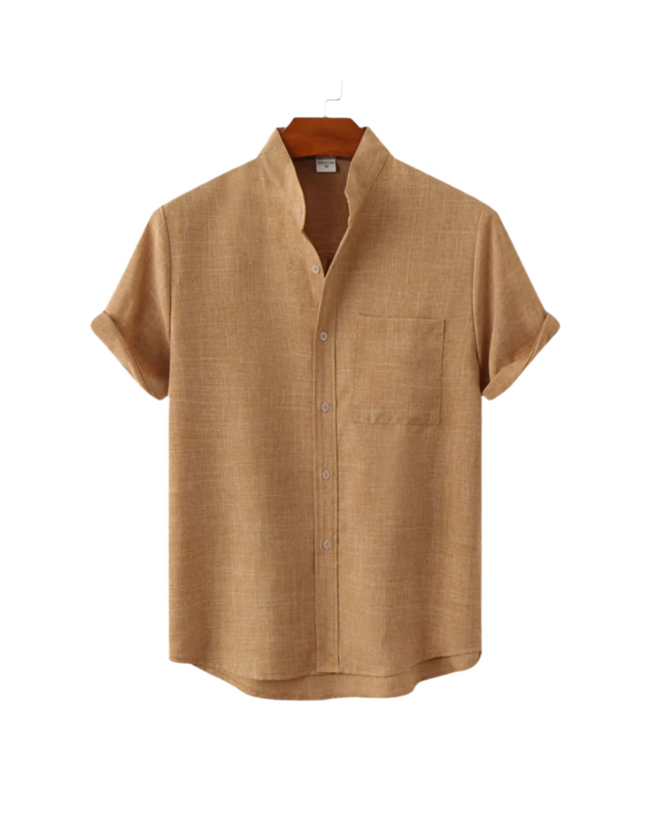 Vintém d'Ouro - Camisa de linho de manga curta