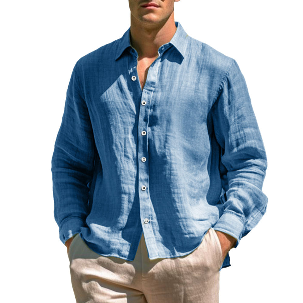 Vintém d'Ouro - Camisa casual de linho