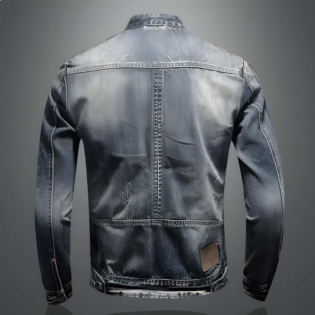 Vintém d'Ouro - Jaqueta jeans masculina retrô