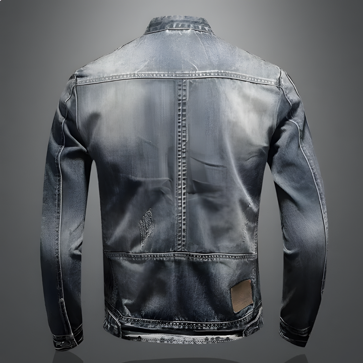 Vintém d'Ouro - Jaqueta jeans masculina retrô
