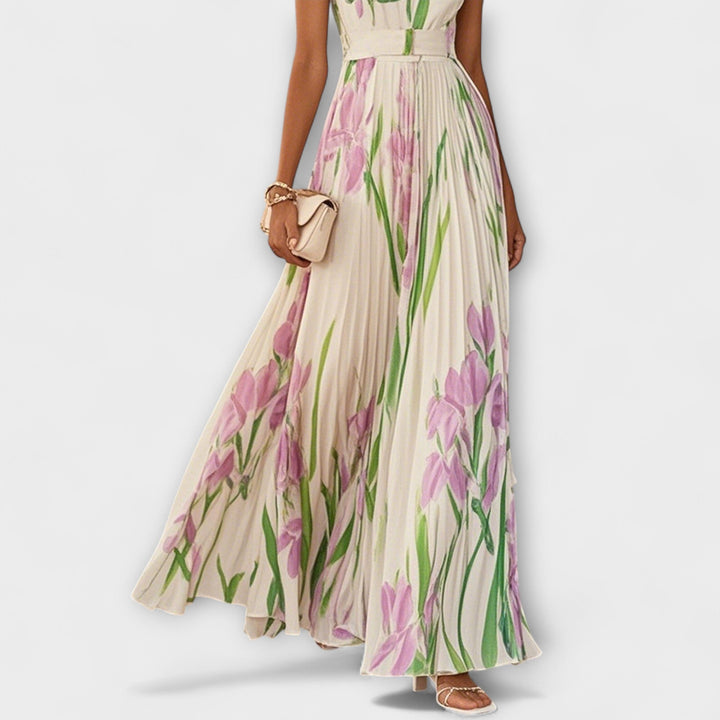 Vintém d'Ouro - Vestido Maxi em Chiffon