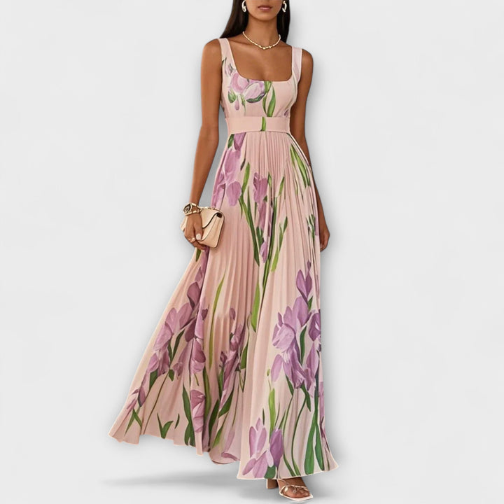Vintém d'Ouro - Vestido Maxi em Chiffon