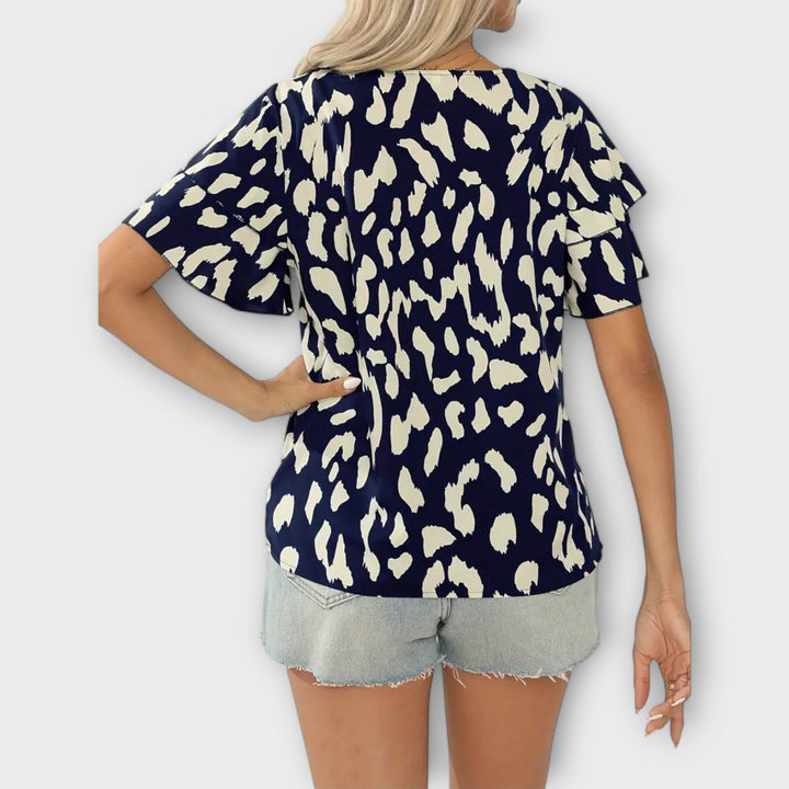 Vintém d'Ouro - Blusa casual com decote redondo