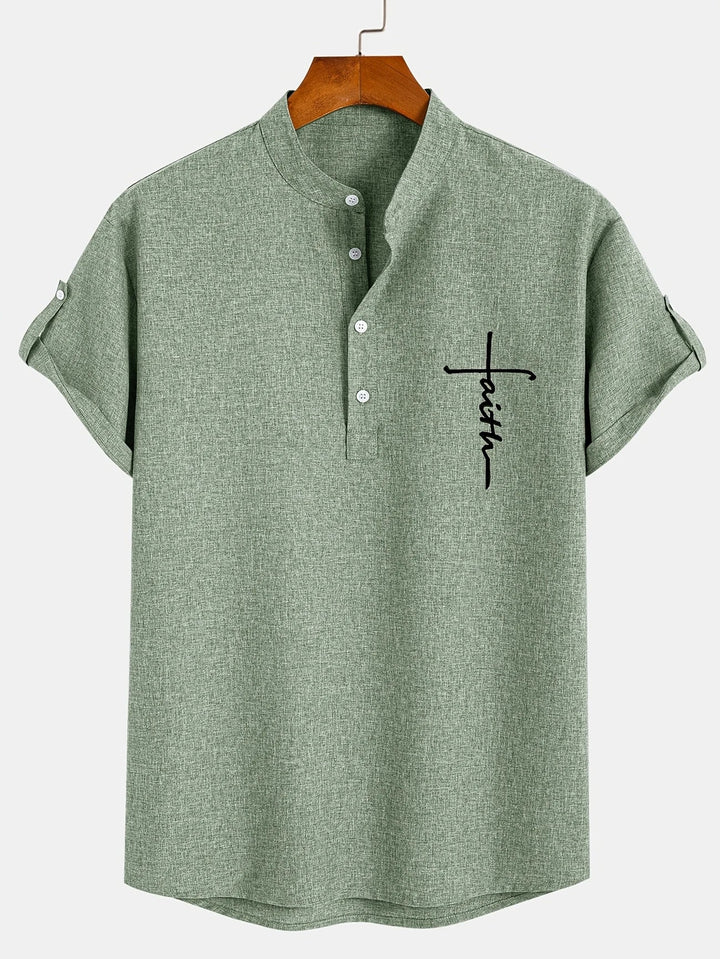 Vintém d'Ouro - Camisa Elegante com Colarinho Moderno