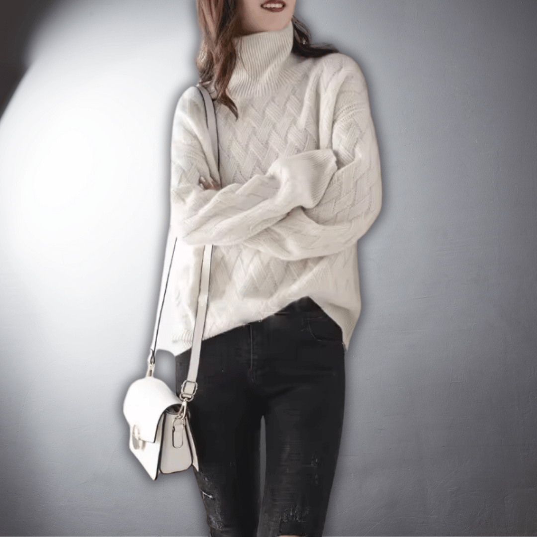 Vintém d'Ouro - Suéter oversized de cashmere de alta qualidade