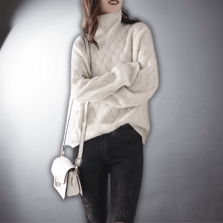 Vintém d'Ouro - Suéter oversized de cashmere de alta qualidade