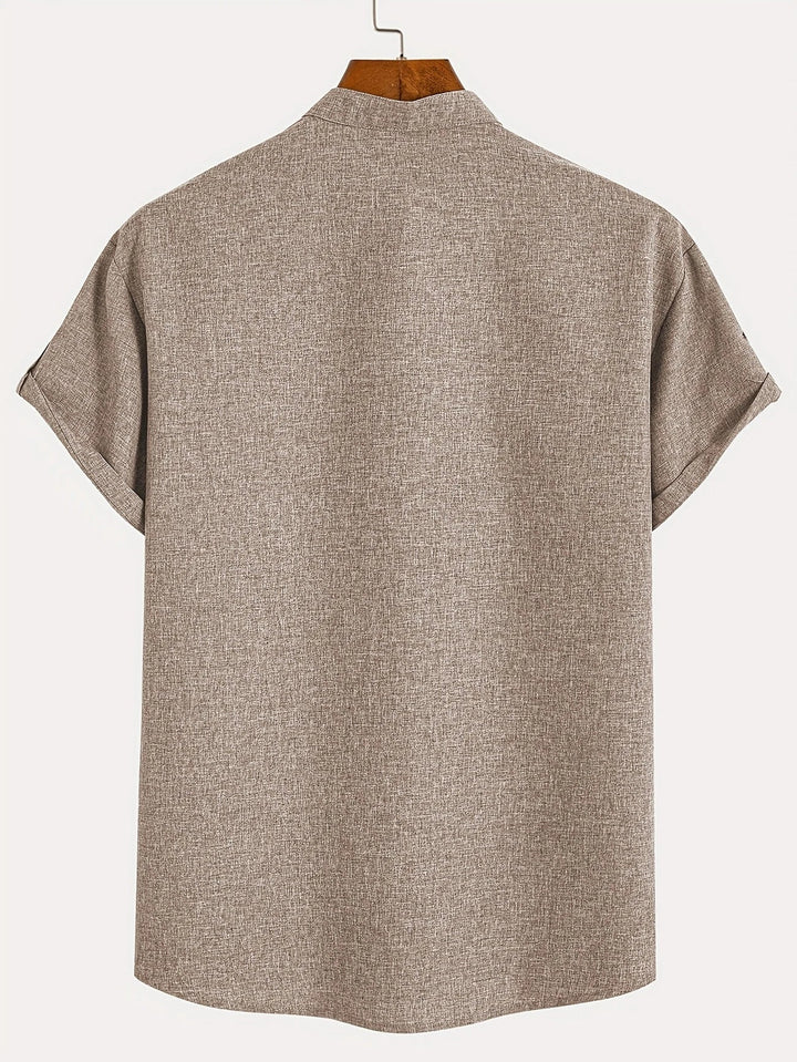 Vintém d'Ouro - Camisa Elegante com Colarinho Moderno