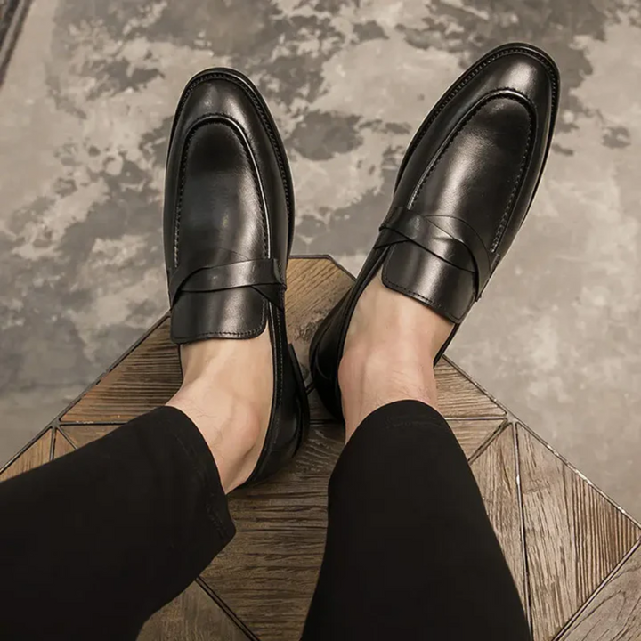 Vintém d'Ouro - Mocassins de couro elegantes