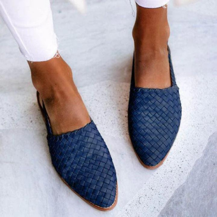 Vintém d'Ouro - Slingbacks chiques de tecido