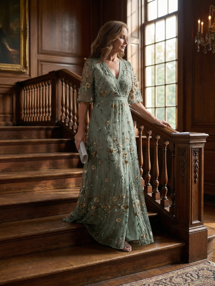 Vintém d'Ouro - Vestido Maxi Flutuante Floral