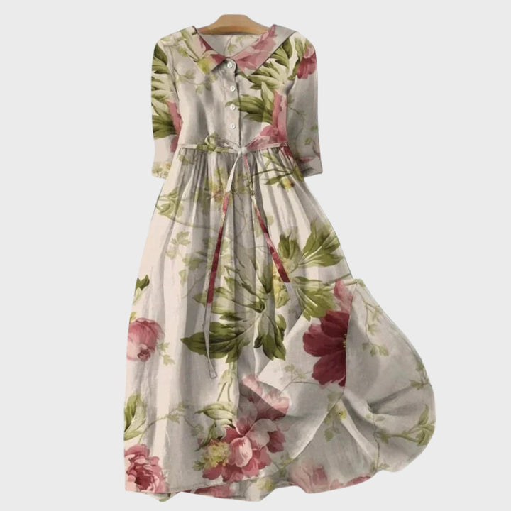Vintém d'Ouro - Vestido Longo Botânico