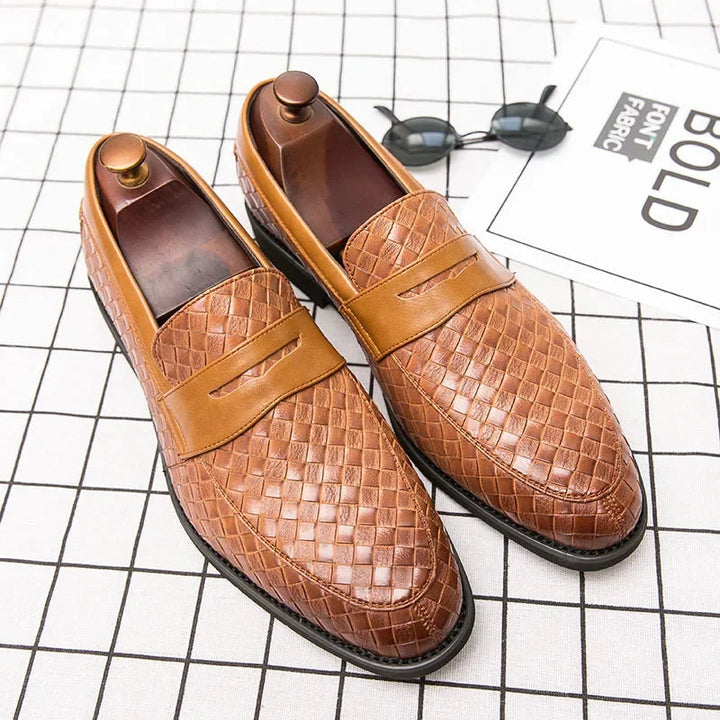 Vintém d'Ouro - Mocassins elegantes em tecido
